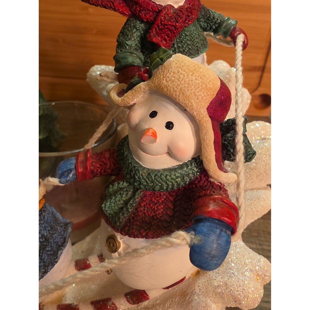 Home Interiors Decorative Snowman Candle Holder - Picture 5 of 6